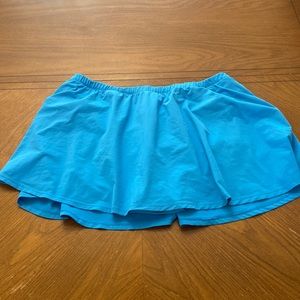 Jag aqua blue full coverage swim skirt bottoms plus size 22